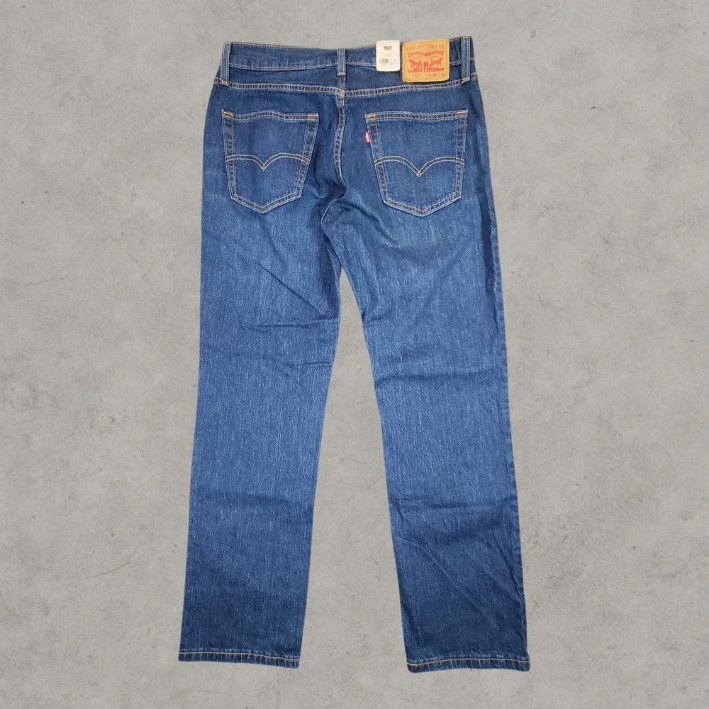 Levi's 559 Jeans Mens 33x32 Medium Wash Blue Denim Stretch Relaxed Straight NWT